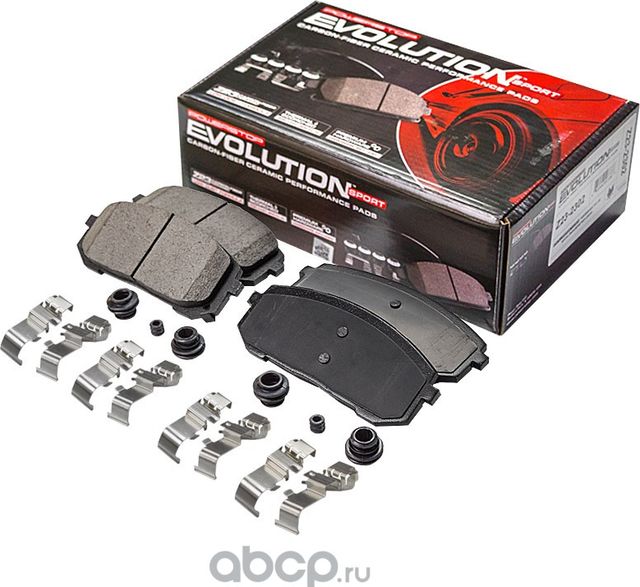 Передние керамические колодки Evolution PLUS Z23 PowerStop 23-2302. Артикул 232302
