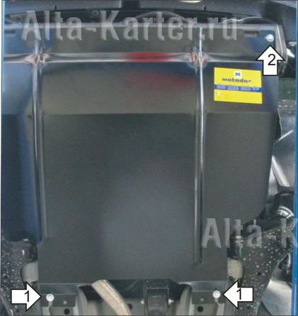 Защита Мотодор для двигателя и КПП Chevrolet Lanos 2005-2009. Артикул 73026