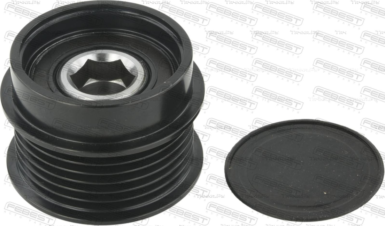 Шкив генератора Febest для Chrysler Grand Voyager V 2007-2008. Артикул TDS-ZRE150