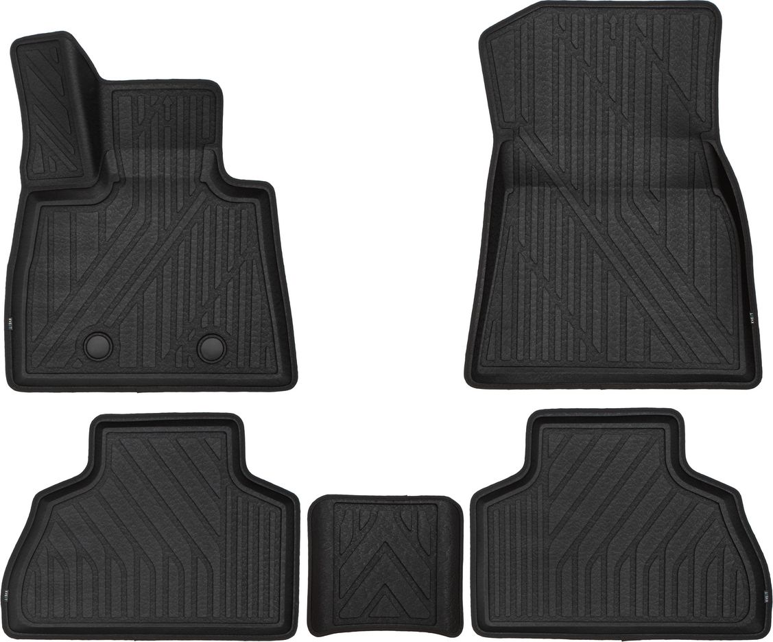 Коврики KVEST 3D для салона BMW X5 G05 2019-2026 Черный. Артикул KVEST3D02008210k