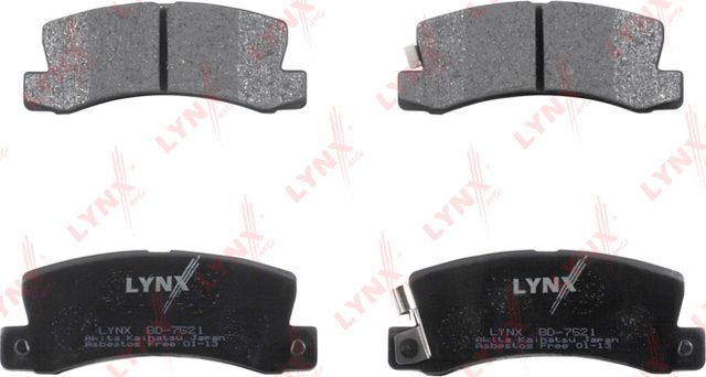 Тормозные колодки LYNXauto задние для Toyota Carina IV (T150) 1984-1987. Артикул BD-7521