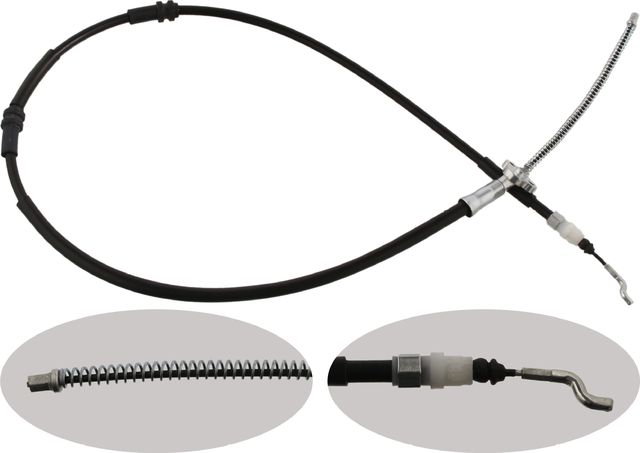 Трос ручника (тросик ручного тормоза) Febi Bilstein. Артикул 36711