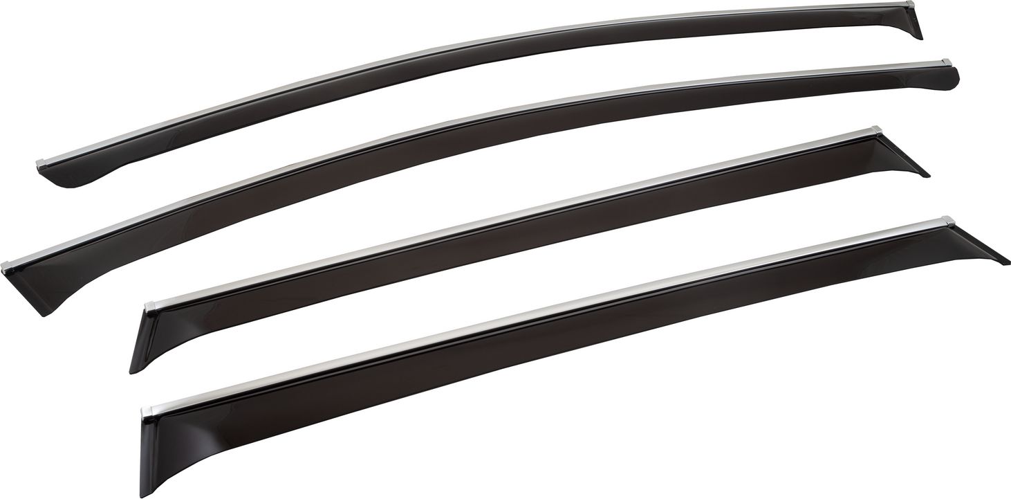 Дефлекторы Chromex для окон (c хром. молдингом) (4 шт.) Honda CR-V V 2016-2026. Артикул CHROMEX.63005