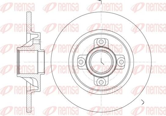 Тормозной диск Remsa. Артикул 61058.00