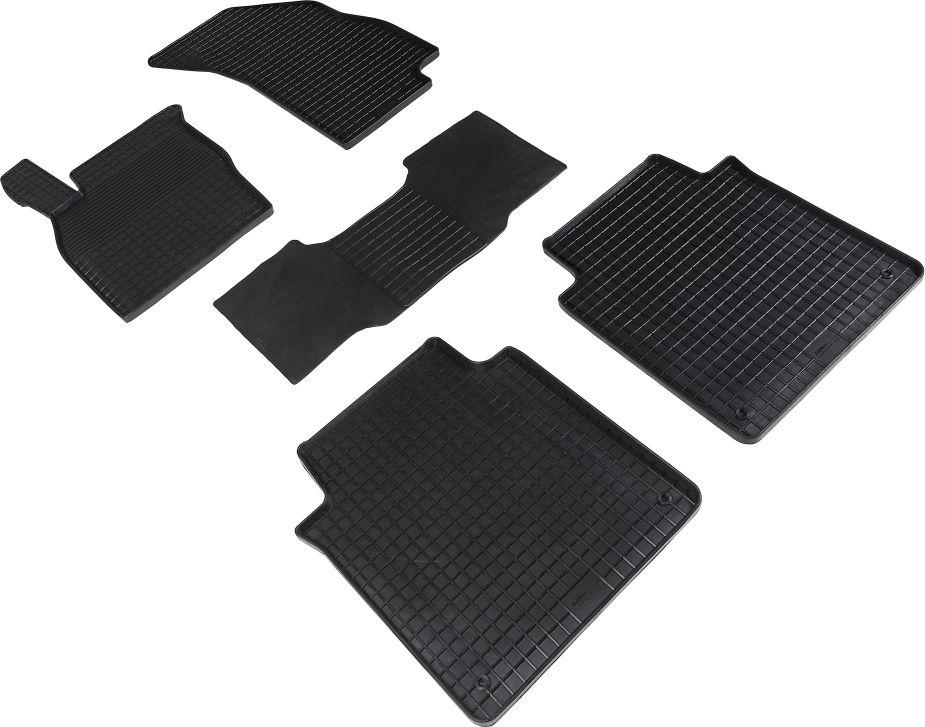 Коврики резиновые Seintex с узором сетка для салона Audi A8 IV (D5) Long 2017-2026. Артикул 90178