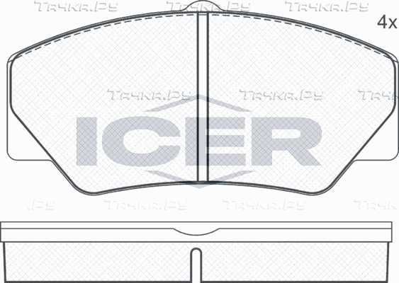 Тормозные колодки Icer. Артикул 140542