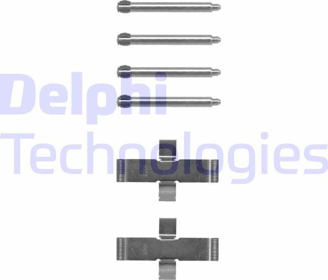 ПЛАСТИНЫ НАПРАВЛЯЮЩИЕ ТОРМ КОЛОДОК Delphi. Артикул LX0093