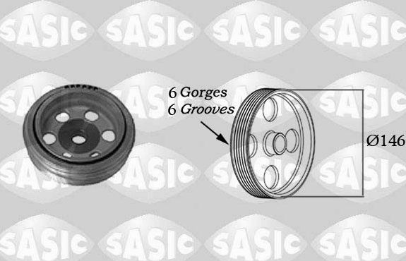 Шкив коленвала Sasic для Fiat Ducato II 1998-2006. Артикул 2150016