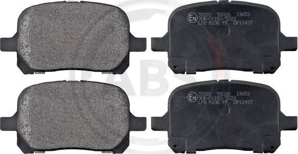 Тормозные колодки ABS. Артикул 37033