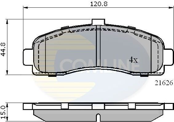 Тормозные колодки Comline для Nissan Micra K11 1992-2003. Артикул CBP0508