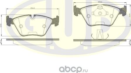 Тормозные колодки G.U.D.. Артикул GBP027025