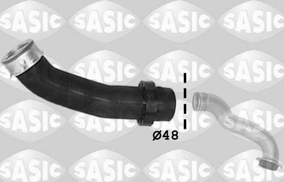 Патрубок интеркулера Sasic для BMW 3 IV (E46) 2002-2007. Артикул 3336020