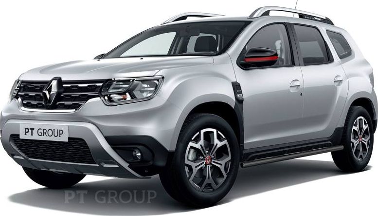 Защита порогов PT Group прямая d=63 мм ШАГРЕНЬ (ППК) Renault Duster II 2021-2022. Артикул RDU-21-330302.22