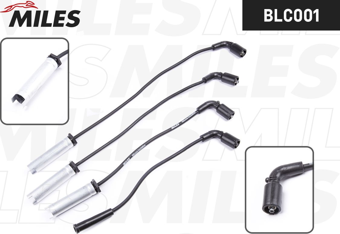 Высоковольтные провода (провода зажигания) (комплект) Miles. Артикул BLC0001