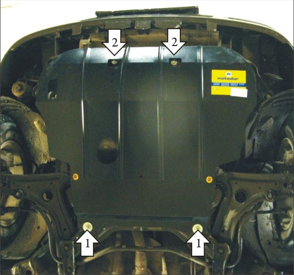 Защита Мотодор для картера, КПП Seat Ibiza II 1991-2001. Артикул 02701