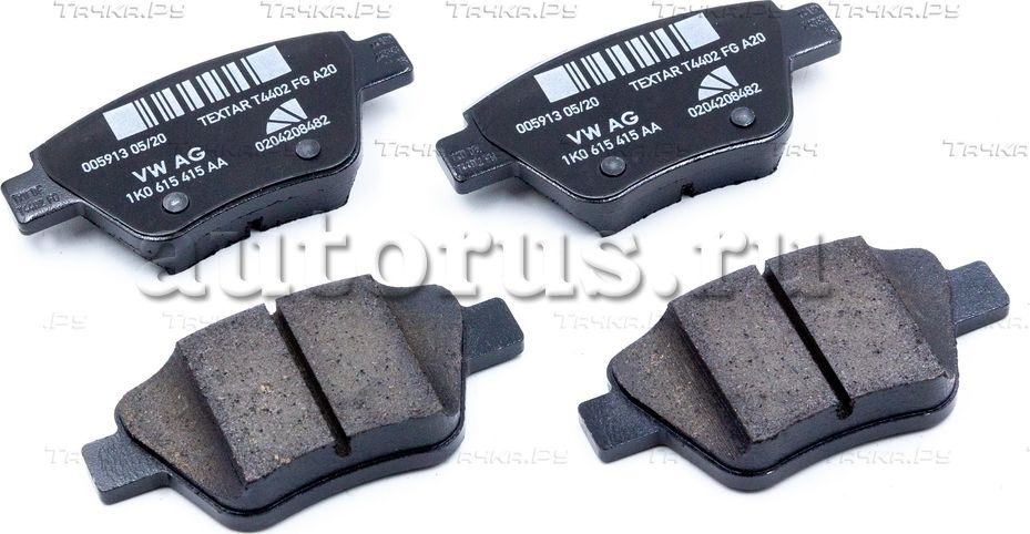 Тормозные колодки VAG задние для Audi A3 II (8P) 2003-2013. Артикул 5K0698451C