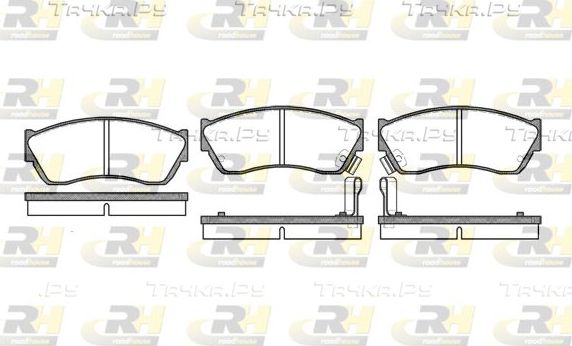 Тормозные колодки RoadHouse передние для Suzuki Swift II 1989-2005. Артикул 2147.22