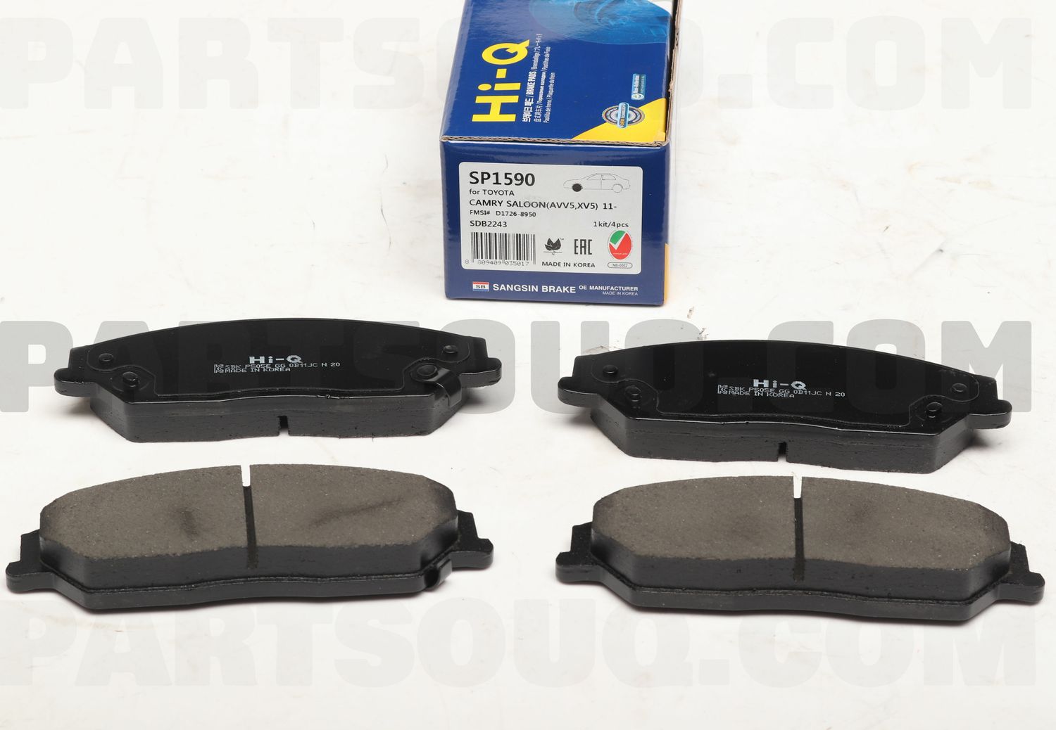 Тормозные колодки Sangsin Hi-Q. Артикул SP1590