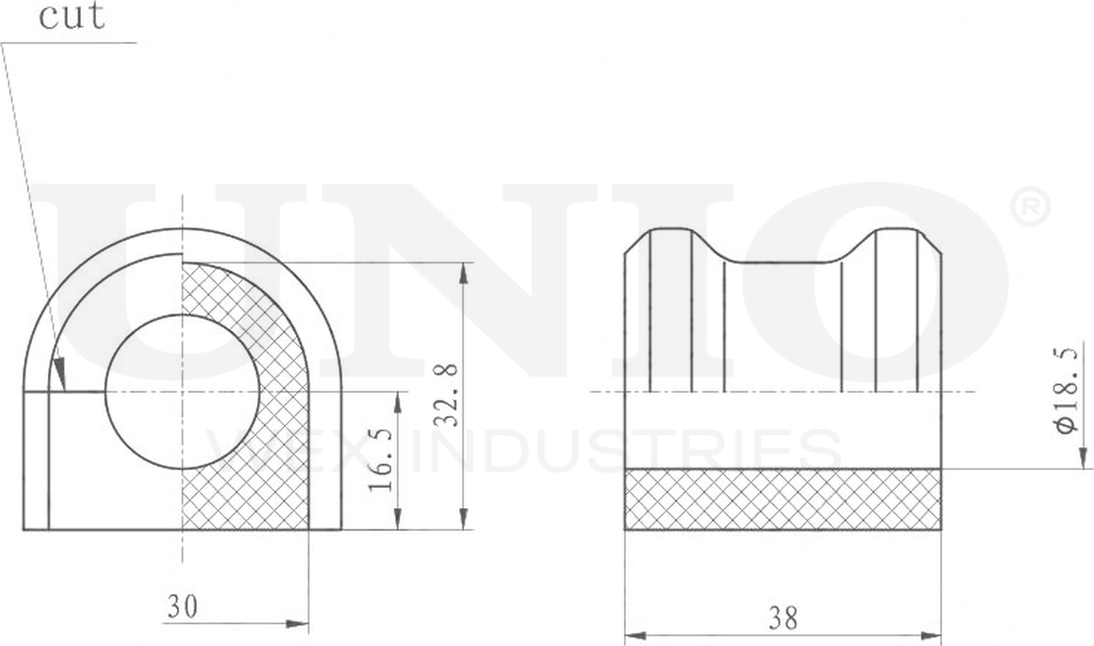 Втулка стабилизатора (Unio). Артикул RMP-10139
