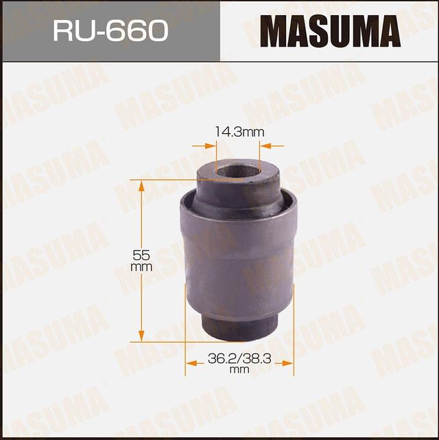 Сайлентблок заднего рычага подвески Masuma. Артикул RU-660