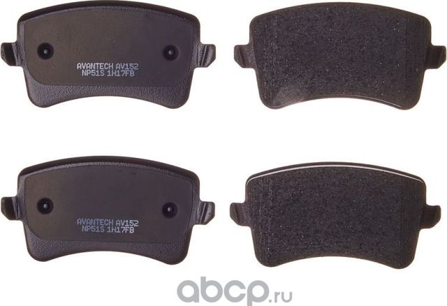 Колодки тормозные дисковые противоскрипная пластина в компл (Avantech). Артикул AV152