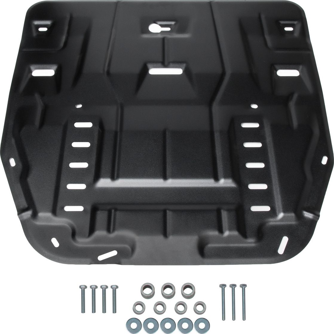 Защита Rival для картера и КПП (увеличенная) Kia K5 2020-2026. Артикул 111.2860.1