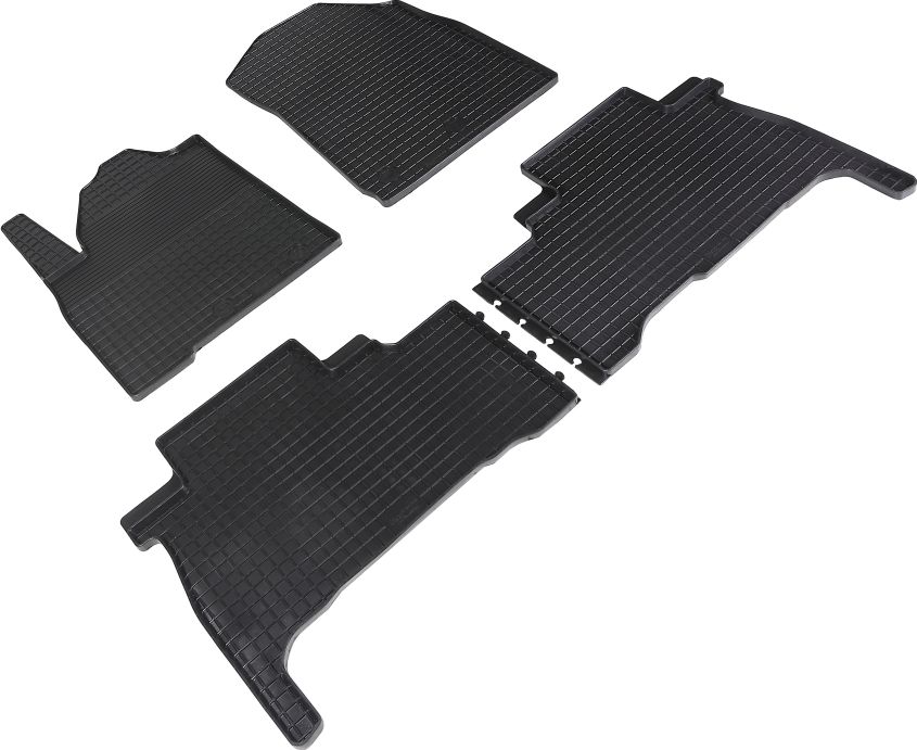 Коврики резиновые Сетка Seintex для салона Toyota Land Cruiser 200 2007-2021. Артикул 87937