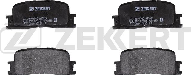 Тормозные колодки Zekkert задние для Lexus ES III 2001-2006. Артикул BS-2705