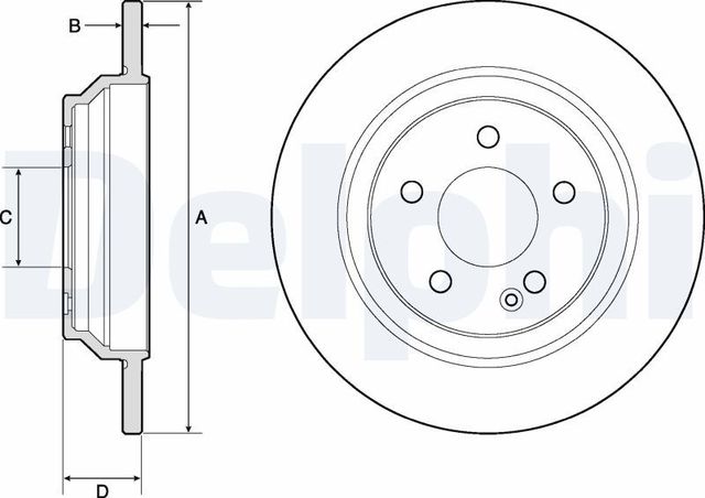 Тормозной диск Delphi. Артикул BG4811C