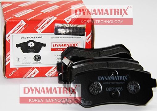 Колодки тормозные дисковые (Dynamatrix-Korea). Артикул DBP1956