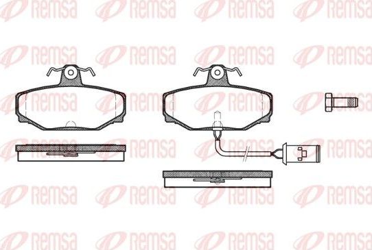 Тормозные колодки Remsa задние для Daimler XJ40 1986-1987. Артикул 0304.02