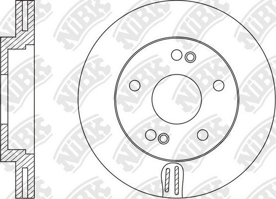 Тормозной диск NiBK. Артикул RN1606