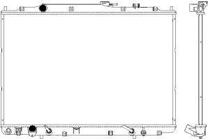 Радиатор охлаждения двигателя Sakura. Артикул 3211-1010