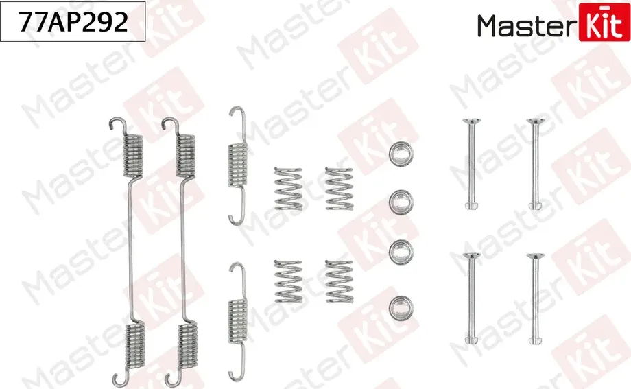 77AP292 Комплект установочный барабанных колодок Fiat DOBLO Cargo (223_) 2000 (Master KIT). Артикул 77AP292