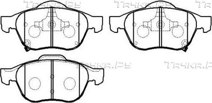 Тормозные колодки HSB передние для Toyota Avensis I 1997-2003. Артикул HP9151