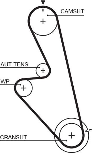 Ремень ГРМ Gates PowerGrip® для Daewoo Espero 1991-1999. Артикул 5449