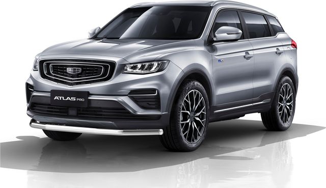 Защита Rival переднего бампера d57 для Geely Atlas Pro 2021-2026. Артикул R.1906.001