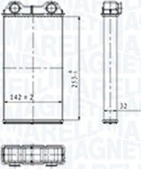 Радиатор отопителя (печки) Magneti Marelli. Артикул 350218439000