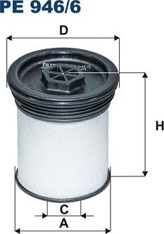Топливный фильтр Filtron. Артикул PE 946/6