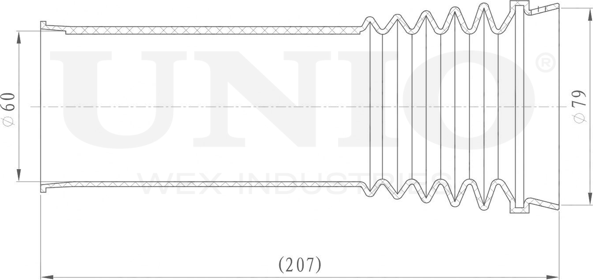 Пыльник амортизатора (Unio). Артикул DUC-10023