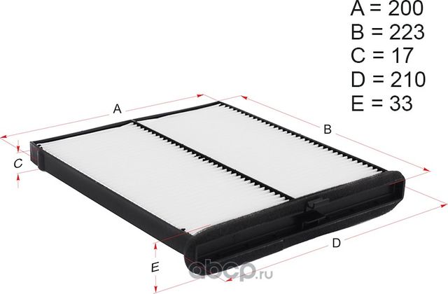 Фильтр салона MAZDA CX-5 12-/Mazda3 13-/Mazda6 12 (Hosu). Артикул HSCF0028