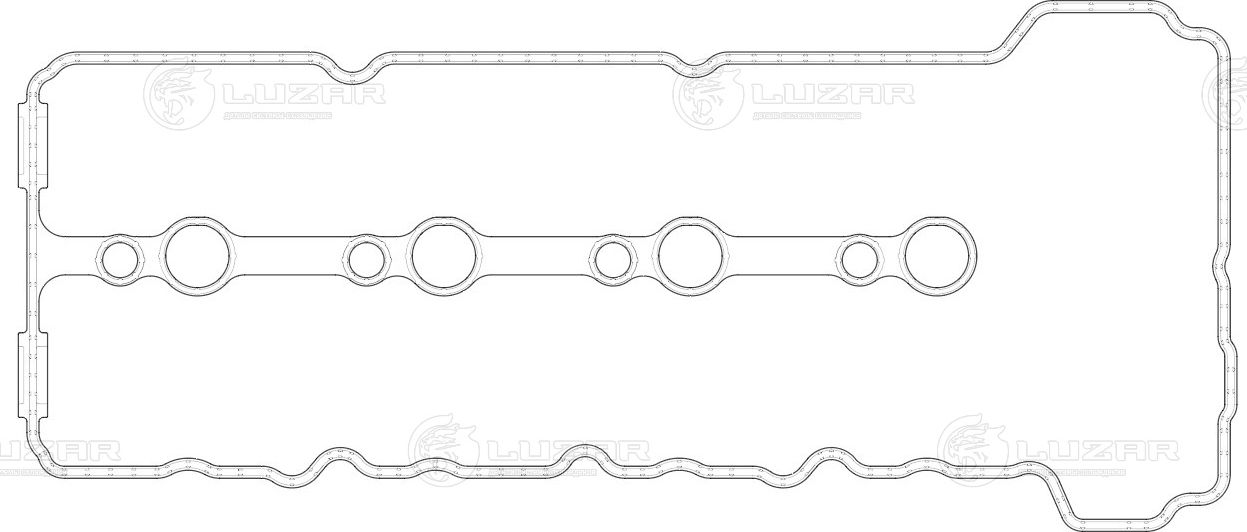 Прокладка клапанной крышки 441724 Luzar. Артикул LES 22403