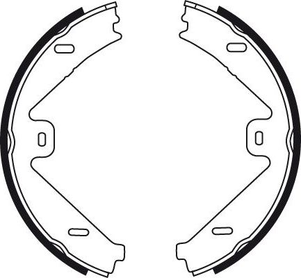 Тормозные колодки (стояночная тормозная система) TRW. Артикул GS8755