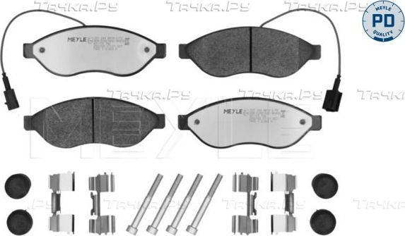 Тормозные колодки Meyle PD передние для Fiat Ducato III 2006-2026. Артикул 025 244 6819-2/PD