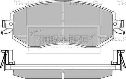 Тормозные колодки Borg & Beck. Артикул BBP2426