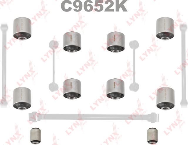 Сайлентблок заднего рычага подвески LYNXauto KIT. Артикул C9652K