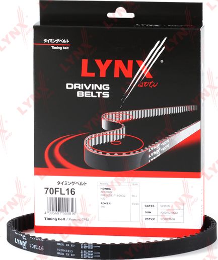 Ремень ГРМ LYNXauto для Honda Odyssey I 1997-1999. Артикул 70FL16