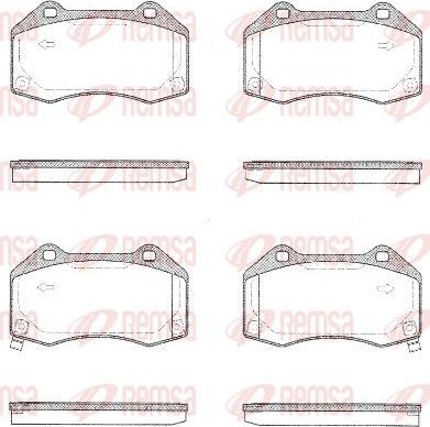 Тормозные колодки Remsa. Артикул 1113.02