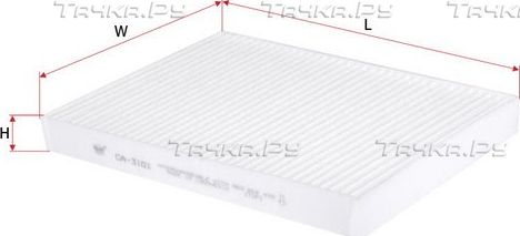 Салонный фильтр Sakura. Артикул CA-3101