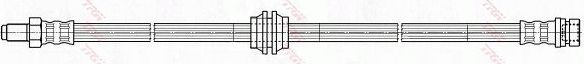Тормозной шланг TRW задний правый/левый для Ford Focus I 1998-2005. Артикул PHB430